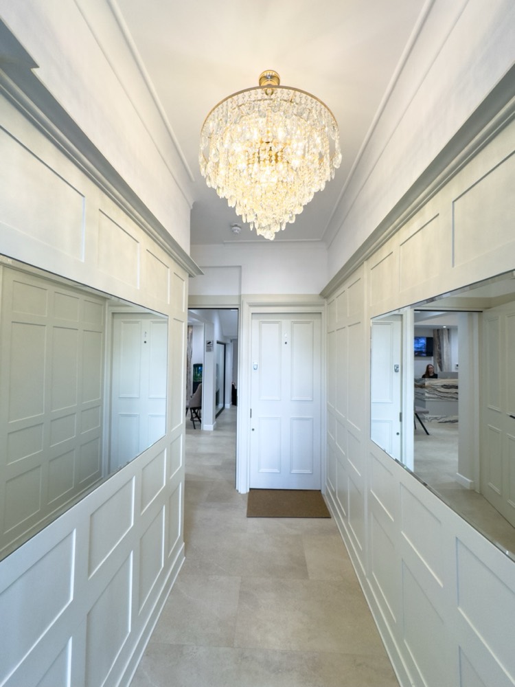 Chandelier entrance hall