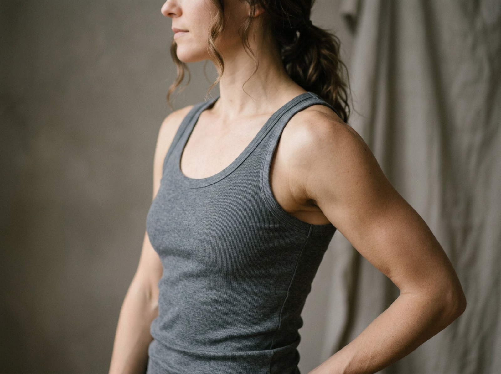Toned upper arm representing arm lift brachioplasty results at KCC London
