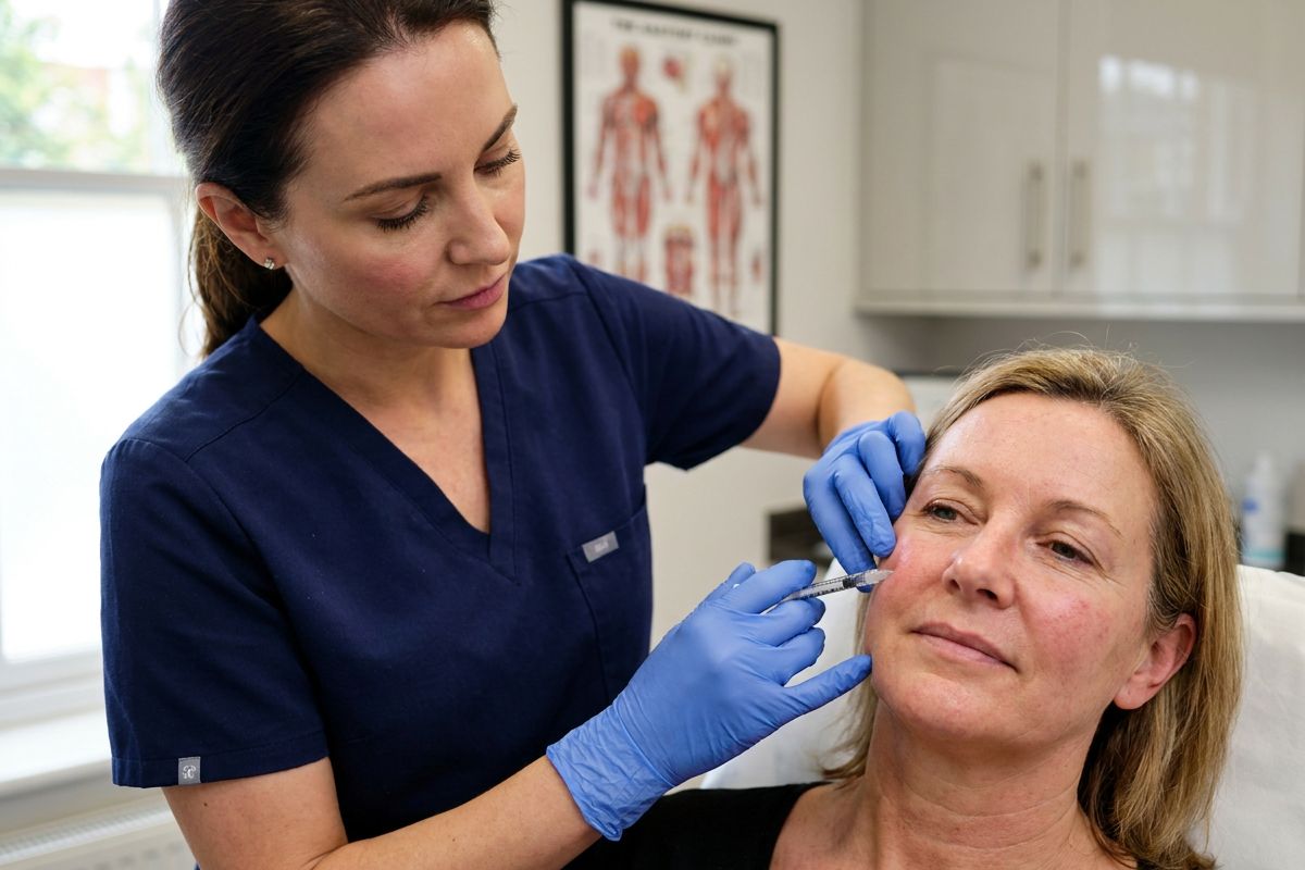 Mesotherapy micro-injections being performed at Kensington Cosmetic Clinic