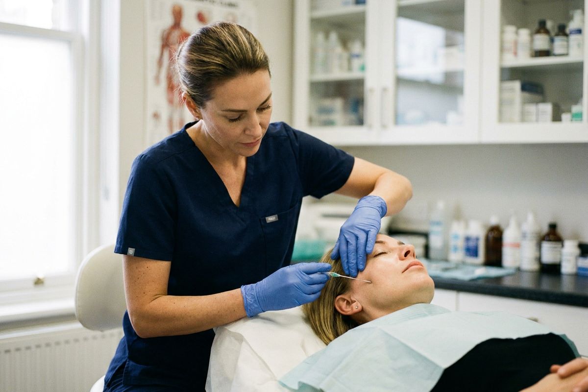 PDO thread lift being performed at Kensington Cosmetic Clinic