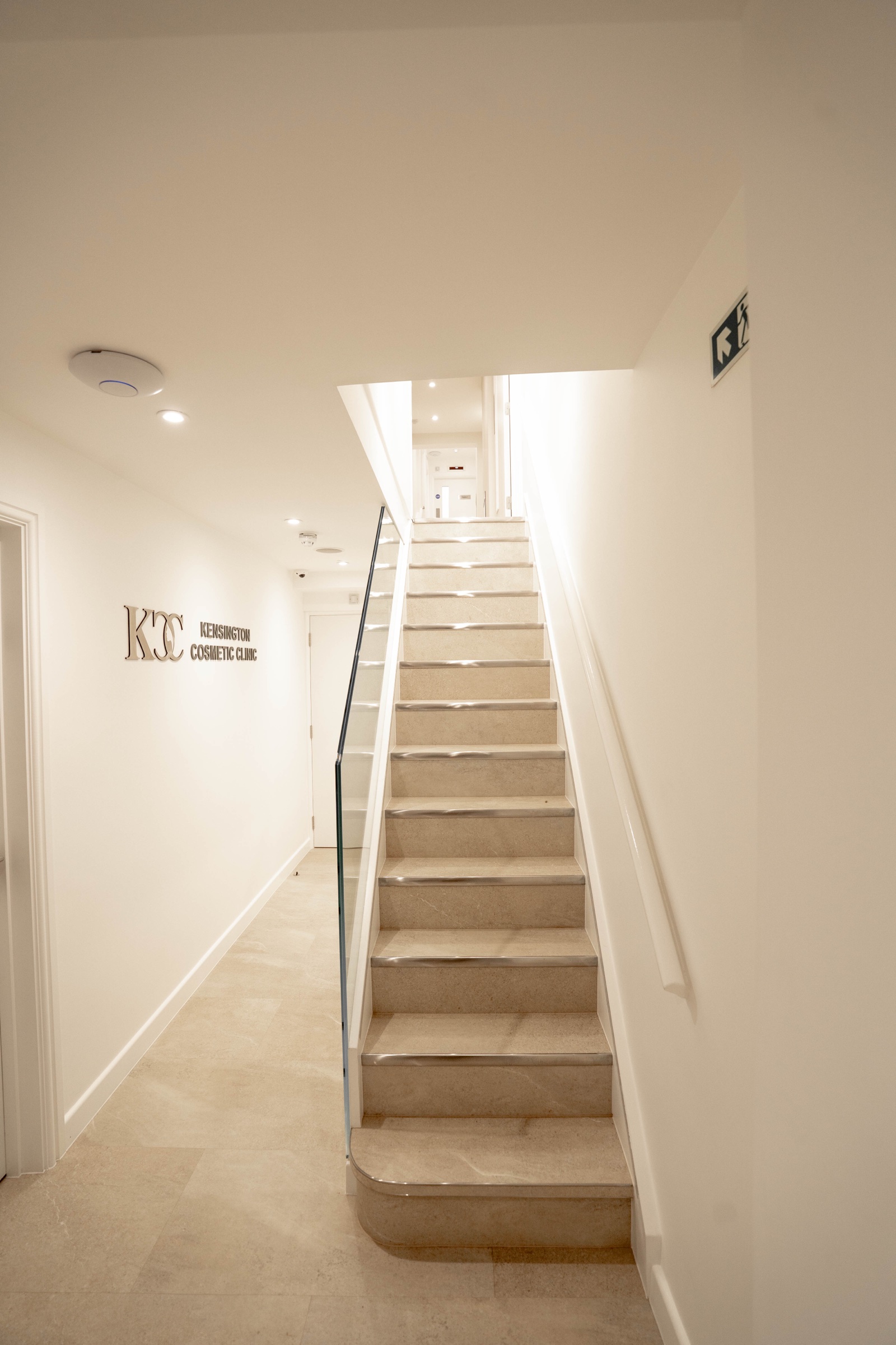 Internal staircase at Kensington Cosmetic Clinic