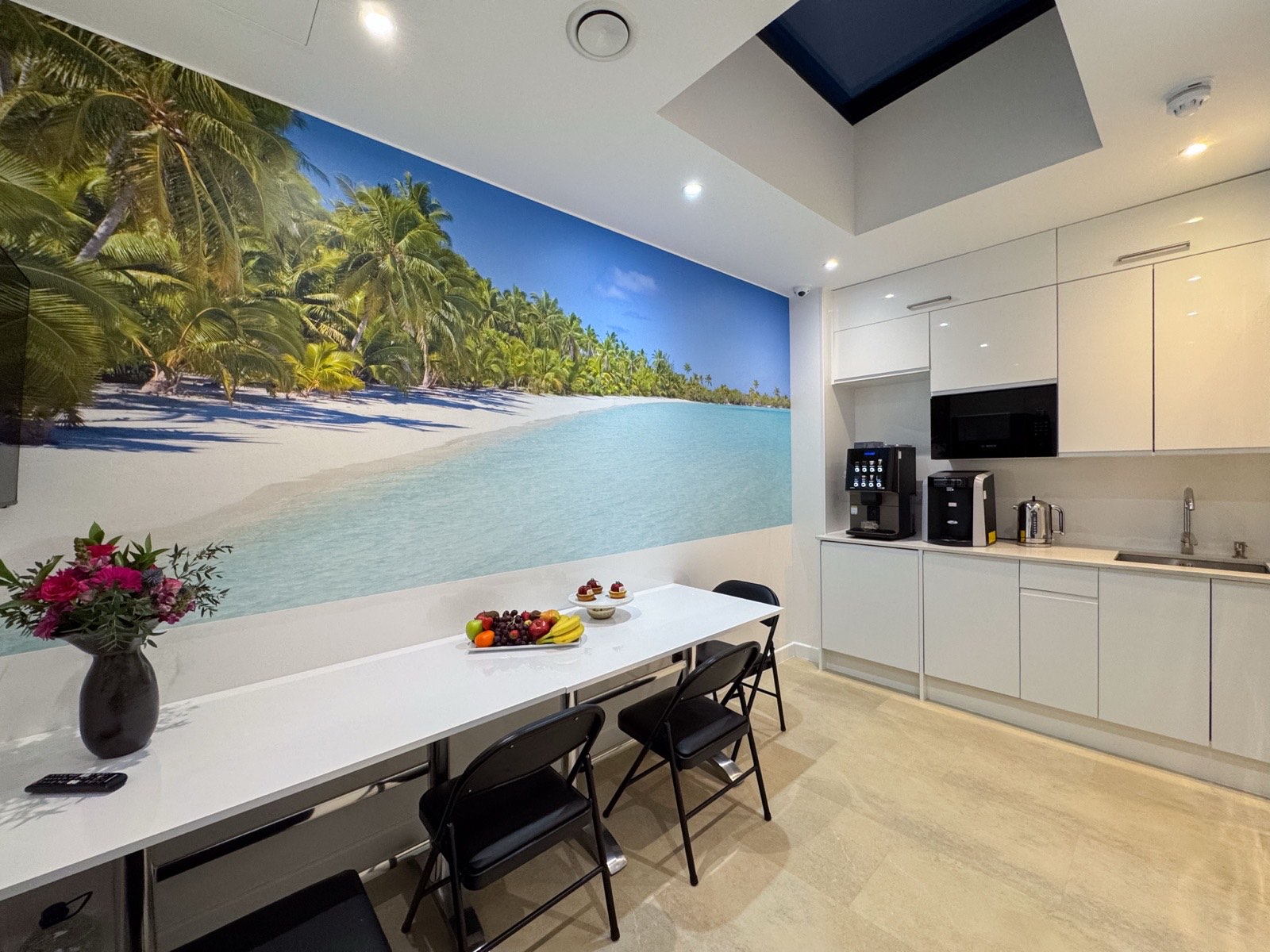 Staff team room at Kensington Cosmetic Clinic