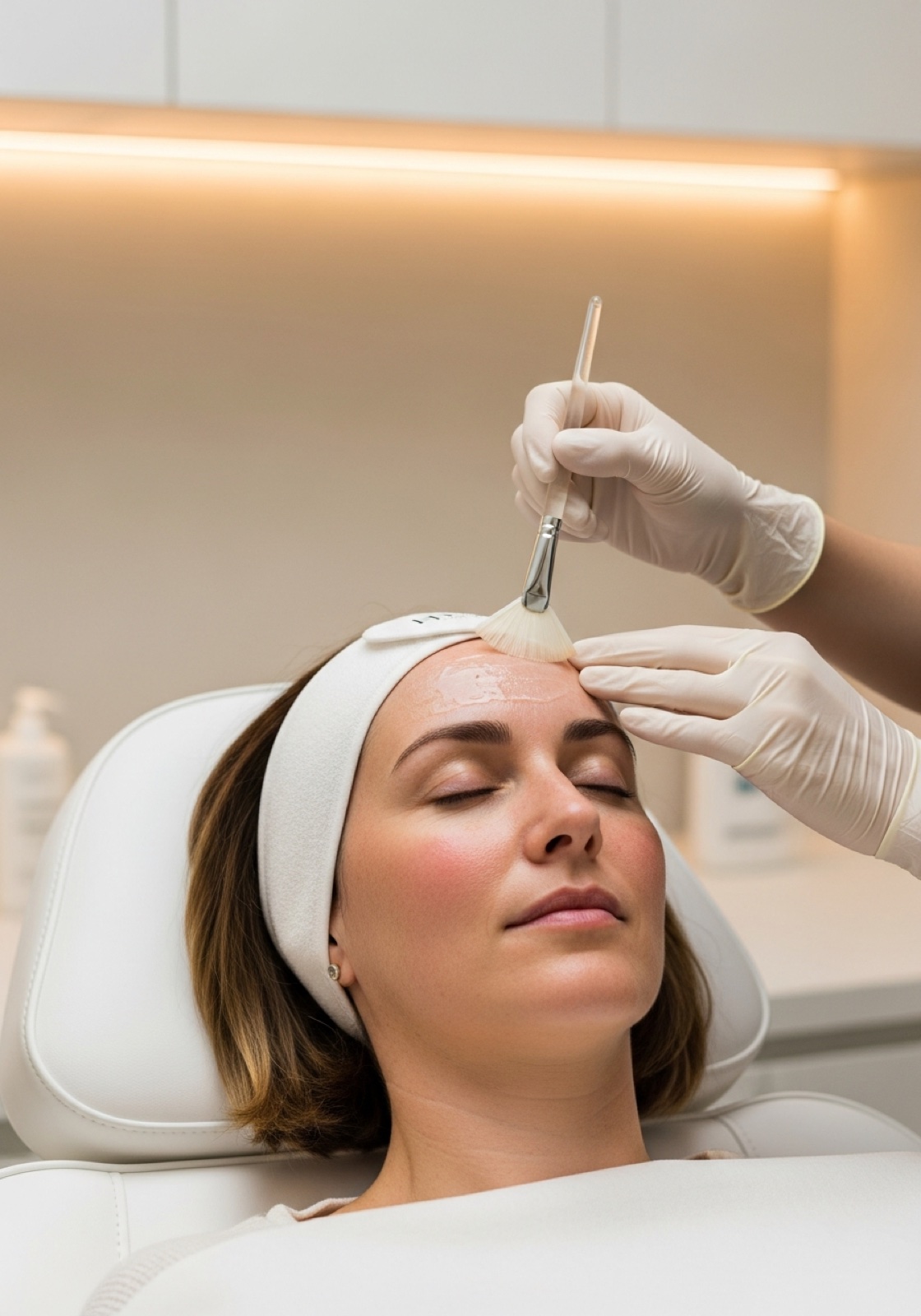 Medical-grade chemical peel applied at Kensington Cosmetic Clinic
